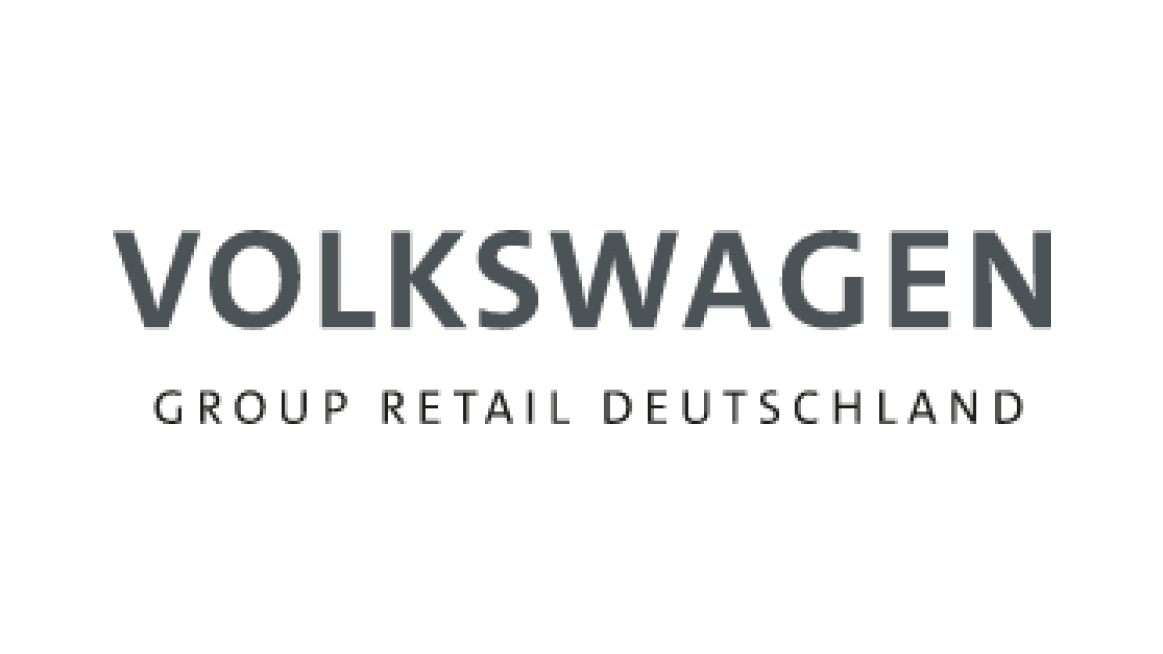 The picture shows the VW Group Retail Germany logo on a white background.